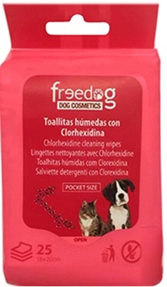 Picture of FREEDOG ANTI BACTERIAL POCKET WIPES